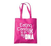Eating Candy Is In My DNA Tote Shopping Bag 10 Litres Capacity 42 x 38cm