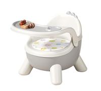 Eating Chair Booster Feeding Chair with Sound | Portable Table Seat with 2 Removable Tray for Travel Boy Girl Playing Lawn Picnic Vacation Camping