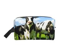 Eating Cows On Summer PastureMakeup Trave Bag for Women,Cosmetic Large Capacity Organizer