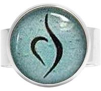 Eating Disorder Awareness Gift - Anorexia and Bulimia Recovery Charm Ring Vintage Art Photo Jewelry