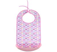 Eating Drinking Bib Disability Elders Mealtime Clothes Protector Apron, Adjustable Rope Funny Pattern (XL)