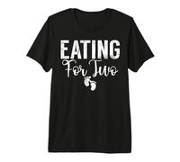 Eating for Two Baby Shower Premium T-Shirt