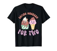 Eating For Two Ice cream Pregnancy Announcement Summer Vibes T-Shirt
