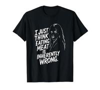 Eating Meat is Wrong. Value Graphic T-Shirt, Men, Black, XL