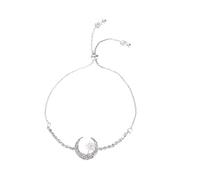 Eating Necklace Set Gold Plated Colorful Star Moon Bracelet Full Diamond Petal Bracelet Star Moon Rhinestone Bracelet Zirconia Adjustment Bracelets For Women over Ear Earrings