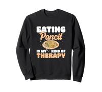 Eating Pancit Is My Kind Of Therapy Funny Pancit Dish Lovers Sweatshirt