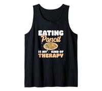 Eating Pancit Is My Kind Of Therapy Funny Pancit Dish Lovers Tank Top