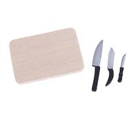 EatingBiting Adult Scene Miniature Mini House 1:12 Scale Knives + Chopping Board Furniture Decor Figurines