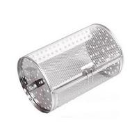 EatingBiting Beans Peanut Coffee Roaster Drum For BBQ Rotisserie Ovenware Capacity18X12cm Baking Nuts Coffee Beans Peanut Outdoor Grill BBQ