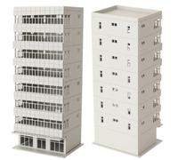 EatingBiting Outland Models Train Railway Modern Tall Business Building Office OO Gauge DIY for DIY Sand Table Garden Micro Landscape Ornaments Decor