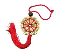 EatingBiting（R） Red String Brass Chinese Feng Shui Coins 10 Lucky Charm Ancient Copper Ching Coins for Good Luck & Wealth Success Chinese Knot Lucky Coins Feng Shui Coins Fortune Coin