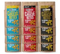 EATLEAN CHEESE BITES | Baked Cheese Snacks | Keto Friendly Snack, Low Carb, High Protein, Gluten Free, Vegetarian | 100% Eatlean Cheese | Multipack (12 x 20g Packs, Variety)