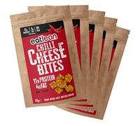 EATLEAN CHEESE BITES | Baked Cheese Snacks | Keto Friendly Snack, Low Carb, High Protein, Gluten Free, Vegetarian | 100% Eatlean Cheese | Multipack | (5 x 20g Packs, Chilli)