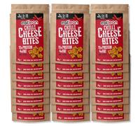EATLEAN CHEESE BITES | Baked Cheese Snacks | Keto Friendly Snack, Low Carb, High Protein, Gluten Free, Vegetarian | 100% Eatlean Cheese | Multipack (24x 20g Packs, Chilli)