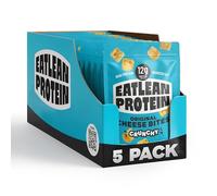 Eatlean Protein Cheese Bites - Original Baked Cheese Crisp Snacks, 12g Protein, 83 Calories, Low Carb & Keto Friendly, Vegetarian, 20g Bags, 5 Pack On-the-Go Gym & Lunchbox Snack