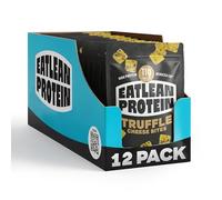 Eatlean Protein Cheese Bites - Truffle Baked Cheese Crisp Snacks, 11g Protein, 83 Calories, Low Carb & Keto Friendly, Vegetarian, 20g Bags, 12 Pack Gourmet On-the-Go Snack