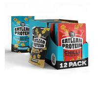 Eatlean Protein Cheese Bites Variety Pack - Baked Cheese Crisp Snacks, 12g Protein, 83 Calories, Low Carb & Keto Friendly, Vegetarian, 20g Bags, 12 Pack Mixed Flavour Gym & Lunchbox Snack