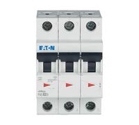 Eaton 3 Pole MCB Circuit Breaker 2A B Curve 15kA - 278835
