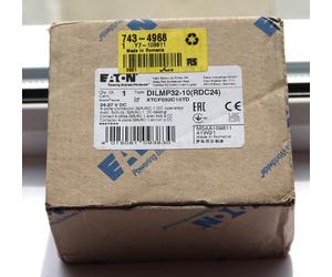 EATON DILMP32 3-Pole Contactor, 32 A, 24-27 V DC, Panel Mount- DILMP32-10(RDC24)