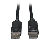 Eaton DisplayPort Cable with Latches, DP to DP, Male-to-Male Connectors, 4K @ 60Hz Quality, Black, 3 Feet / 0.9 Meters (P580-003)