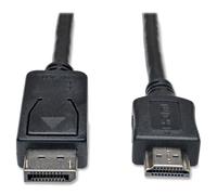 Eaton DisplayPort to HDMI Cable Adapter, DP to HDMI, Male-to-Male, 1080P HD Resolution, Black, 3 Feet / 0.9 Meters (P582-003)