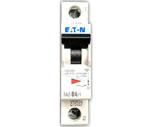 Eaton FAZ-B6/1 MCB SP 10kA Type B - 6 Amp