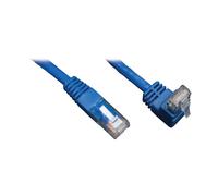Tripp Lite Cat6 Gigabit Molded Patch Cable (RJ45 Right Angle Up M to RJ45 M) Blue, 3-ft.(N204-003-BL-UP)