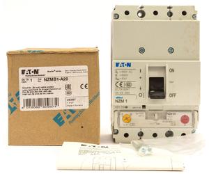 EATON NZMB1-A20 20 AMP 20A MCCB TRIPLE POLE 3 PHASE BREAKER MEMSHIELD 3