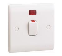 Eaton P401N Double Pole Switch & Neon 20 Amp