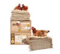 Eaton Pet and Pasture, Premium Laying Hen Nesting Pads, USA Grown & Sustainably Harvested, 13 x 13 (10 Pack)