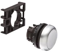 Eaton Round Illuminated White Push Button Head - Momentary, M22 Series, 22.5mm Cutout