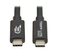 Eaton Tripp Lite 40Gbps Certified USB4 Cable 4 ft / 1.2m, 8K@60Hz Video, 240W PD 3.1 Charging, Backwards Compatible, Black, Works with All USB-C/Thunderbolt 3 Devices, 3-Year Warranty (U521-1P2M-BK)