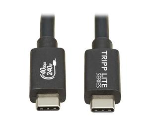 Eaton Tripp Lite 40Gbps Certified USB4 Cable 4 ft / 1.2m, 8K@60Hz Video, 240W PD 3.1 Charging, Backwards Compatible, Black, Works with All USB-C/Thunderbolt 3 Devices, 3-Year Warranty (U521-1P2M-BK)