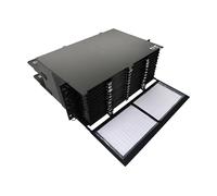 Eaton Tripp Lite 4U Rack Mount Fiber Optic Splicing Enclosure, 576 UPC Single Mode Connections, 288 LC Duplex Ports, 24 Cassettes, Fiber Splice Box, Lifetime Manufacturer's Warranty (N600P-576U-24)