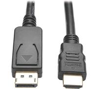 Eaton Tripp Lite DisplayPort to HDMI Adapter Cable, DP with Latches to HDMI (M/M), UHD 4K x 2K/1080p, 6 ft. (P582-006-V2)