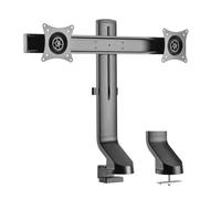Eaton Tripp Lite Dual-Display Monitor Arm with Desk Clamp and Grommet - Height Adjustable, 17” to 27” Monitors (Black) (DDR1727DC)