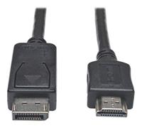 Eaton Tripp Lite Serie P582 - DisplayPort-to-HDMI Adapter Cable - P582-025 - 1080p HD Video with Audio, Passive DP++ Design for Direct PC-to-Monitor Connection, Black (B01BLFVJHA)