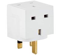 Eaton Tripp Lite Serie PS - 2-Outlet Power Strip - PS1B - 13A Direct-Plug BS1363A Design for Space-Saving Wall Use, Built-In Circuit Breaker, Durable Compact Housing, White (B08GRGCCB8)