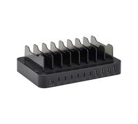 Eaton Tripp Lite Series 10-Port USB Family Multi Device Charging Station with Storage Brackets, 6 USB-C & 4 USB-A Ports, 120W, Compatible with iPhone, iPad, Galaxy, Pixel, & More (U280-010-ST6C4A)
