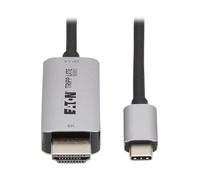 Eaton Tripp Lite series 8K USB-C to HDMI Adapter Cable, 3-Feet, 8K@60Hz or 4K@144Hz, Plug-and-Play, PC/TV/Laptop/MacBook/Smart Phone, HDR 4:4:4 HDCP 2.3, 3-Year Manufacturer's Warranty (U444-003-H8K6)