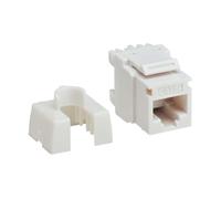 Eaton Tripp Lite Series Cat6 Keystone Jack with Type 4 PoE++ Compliance (4PPoE), 10 Pack, White, RJ45 Ethernet, Krone/110 Punchdown, TAA Compliant, Lifetime Manufactuer's Warranty (N238-010-WH-6A)