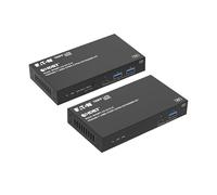 Eaton Tripp Lite Series HDBaseT USB Over Ethernet Transceiver and Receiver Extender 328ft / 100 m, 3 Ports (1 USB-C + 2 USB-A, USB 3.2 Gen 1), Cat6, Plug-and-Play, 1-Year Warranty (BHDBT-U3-3A1C-K)