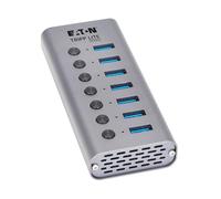 Eaton Tripp Lite Series USB C Hub 3.2 Gen 1 with 7 USB-A Ports and Individual On/Off Switch, 5 Gbps Data Transfer, Plug-and-Play, USBC Laptop Docking Station, 3-Year Warranty (U360-007-SW)
