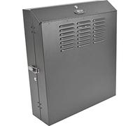 Eaton Tripp Lite SmartRack 4U Low-Profile Vertical-Mount Switch-Depth Wall-Mount Rack Enclosure Cabinet (Black) (SRWF4U)