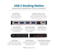 Eaton Tripp Lite USB-C Docking Station U442-DOCK5D-GY - 4K HDMI, 100W PD Charging, Gigabit Ethernet & USB Hub for Fast, Flexible Connectivity, Multi-Device Compatibility, Gray (B08299HJXP)