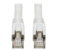 Eaton Cat8 Snagless Ethernet Cable, 25G/40G Certified Network Patch Cable, 22 AWG S/FTP, PoE, White, 3 Feet/ 0.9 Meters (N272-003-WH)