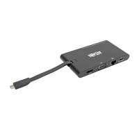 Tripp Lite U442-DOCK3-B USB-C Dock - 4K HDMI, VGA, USB 3.2 Gen 1, USB-A/C Hub, Gigabit Ethernet, Memory Card Slots, 100W PD Charging