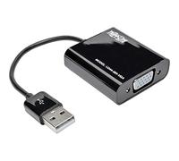 Eaton USB to VGA Adapter Multi Monitor External Video Converter, Built-in USB Type-A 2.0 Cable, 1080p @ 60Hz -Windows, Mac & Ubuntu Compatible (U244-001-VGA)