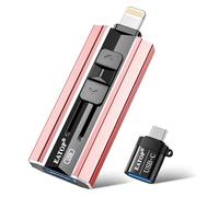 EATOP 512GB Flash Drive Intended for iPhone iPad, USB Photo Stick for Photo & Video Backup, External Phone Memory Storage, No App Required, Compatible with iOS, Android & PC, Rose Pink