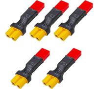 EatPitaya XT30 to JST Plug, XT30 Female to JST Male Adapter, Wireless RC LiPo Battery Connectors - 5pcs